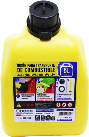 BIDON PROFESIONAL 5 LTS (AMARILLO) BP05-A