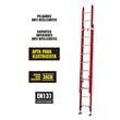 ESCALERA EXTENSIBLE 8+8 DE FIBRA DE VIDRIO PROFESIONAL