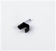 GRAMPAS COAXIL 10 MM.NEGRA BOLSA x 100 u