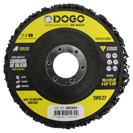 DISCO FIBRA CARBURO DE SILICIO DOGOSTRIP 115 MM